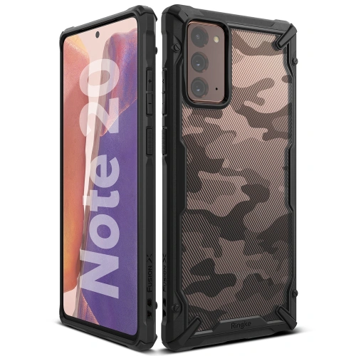Etui Ringke Fusion-X Samsung Galaxy Note 20 Camo (Moro) Black