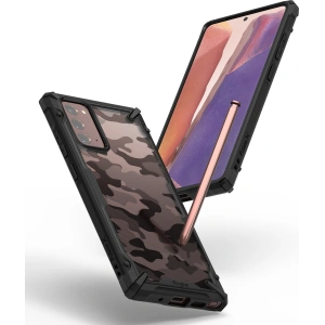 Etui Ringke Fusion-X Samsung Galaxy Note 20 Camo (Moro) Black