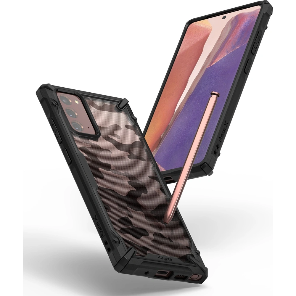 Hurtownia GSM - Etui Ringke Fusion-X Samsung Galaxy Note 20 Camo (Moro) černá - RGK1228MOB - {ean13} - Hurt