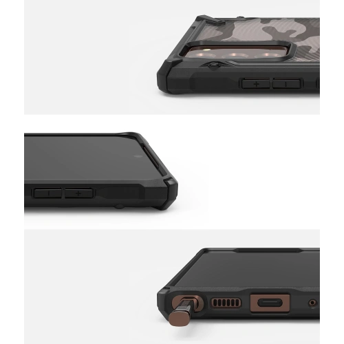 Etui Ringke Fusion-X Samsung Galaxy Note 20 Camo (Moro) Black