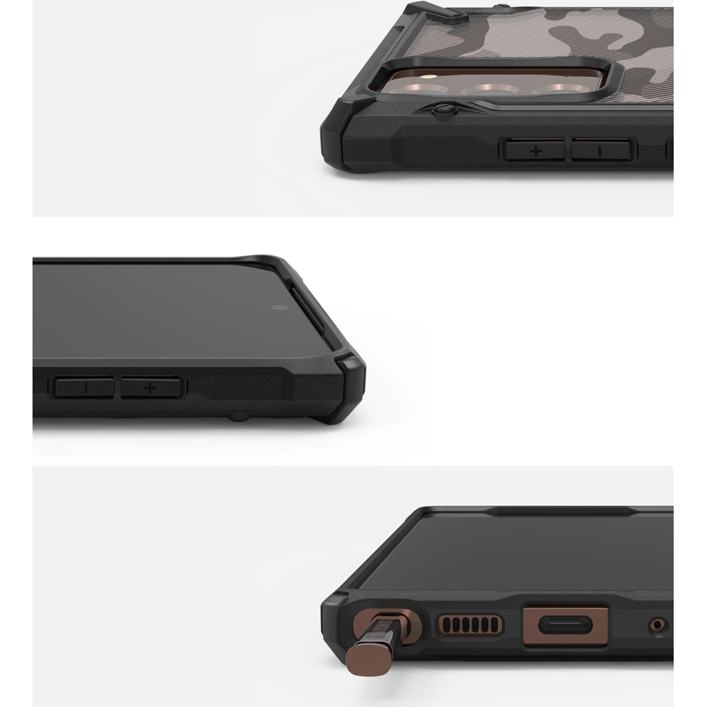 Hurtownia GSM - Etui Ringke Fusion-X Samsung Galaxy Note 20 Camo (Moro) černá - RGK1228MOB - {ean13} - Hurt
