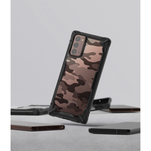 Etui Ringke Fusion-X Samsung Galaxy Note 20 Camo (Moro) Black