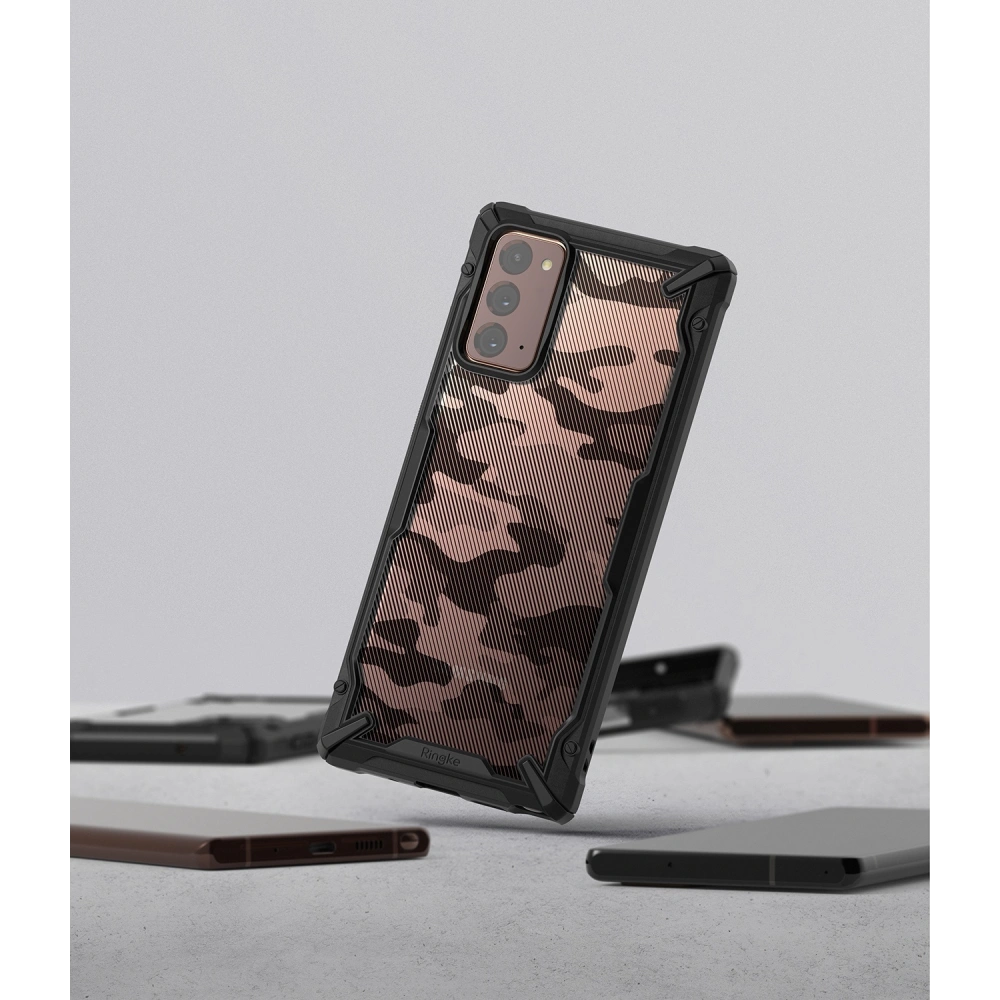 Hurtownia GSM - Etui Ringke Fusion-X Samsung Galaxy Note 20 Camo (Moro) černá - RGK1228MOB - {ean13} - Hurt
