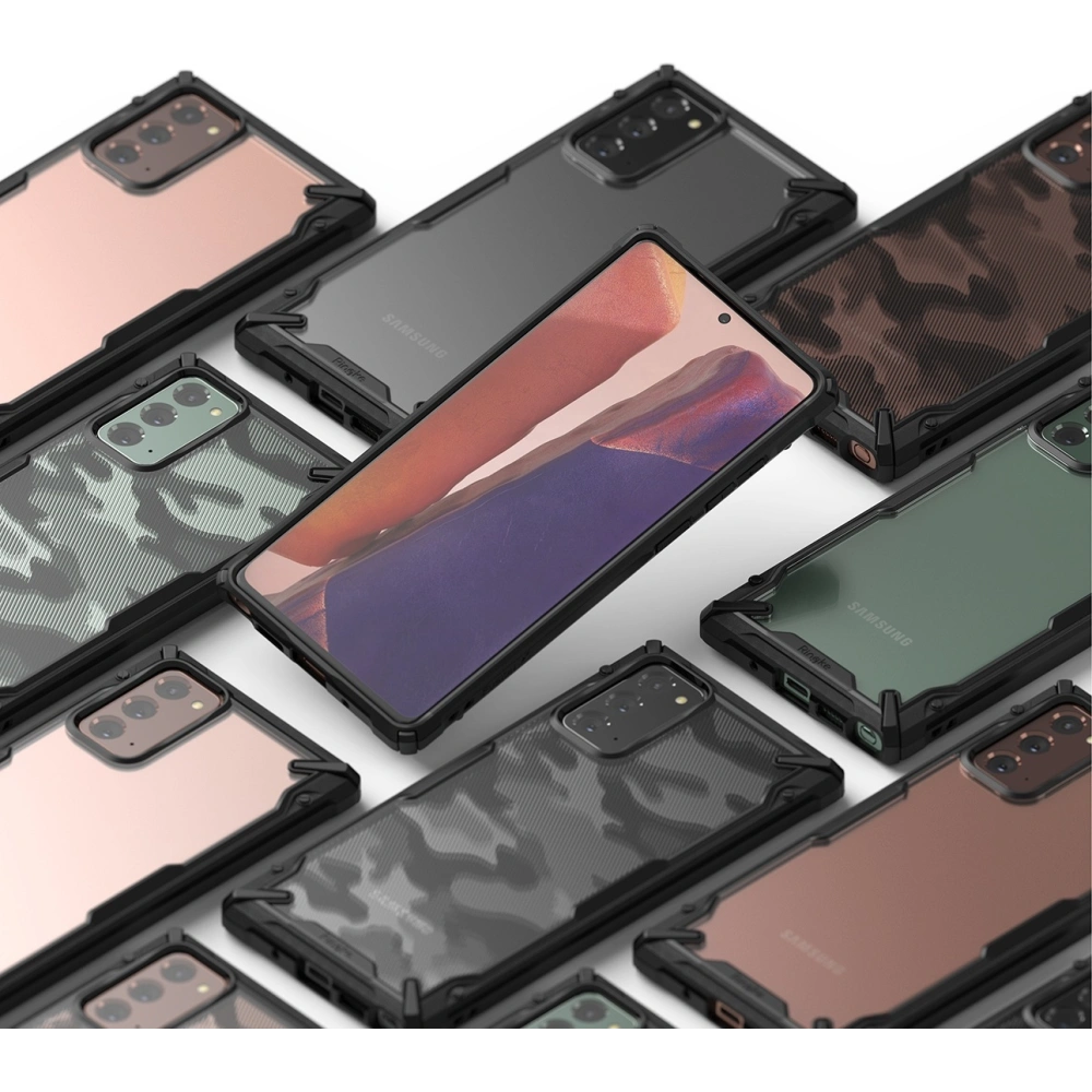 Hurtownia GSM - Etui Ringke Fusion-X Samsung Galaxy Note 20 Camo (Moro) černá - RGK1228MOB - {ean13} - Hurt