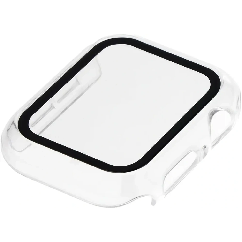 Etui ze szkłem do zegarka Bizon Case+Glass Watch do Apple Watch SE 3 / SE 2 / SE / 6 / 5 / 4 40mm przezroczyste