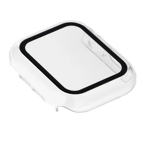 Etui ze szkłem do zegarka Bizon Case+Glass Watch do Apple Watch SE 3 / SE 2 / SE / 6 / 5 / 4 40mm przezroczyste