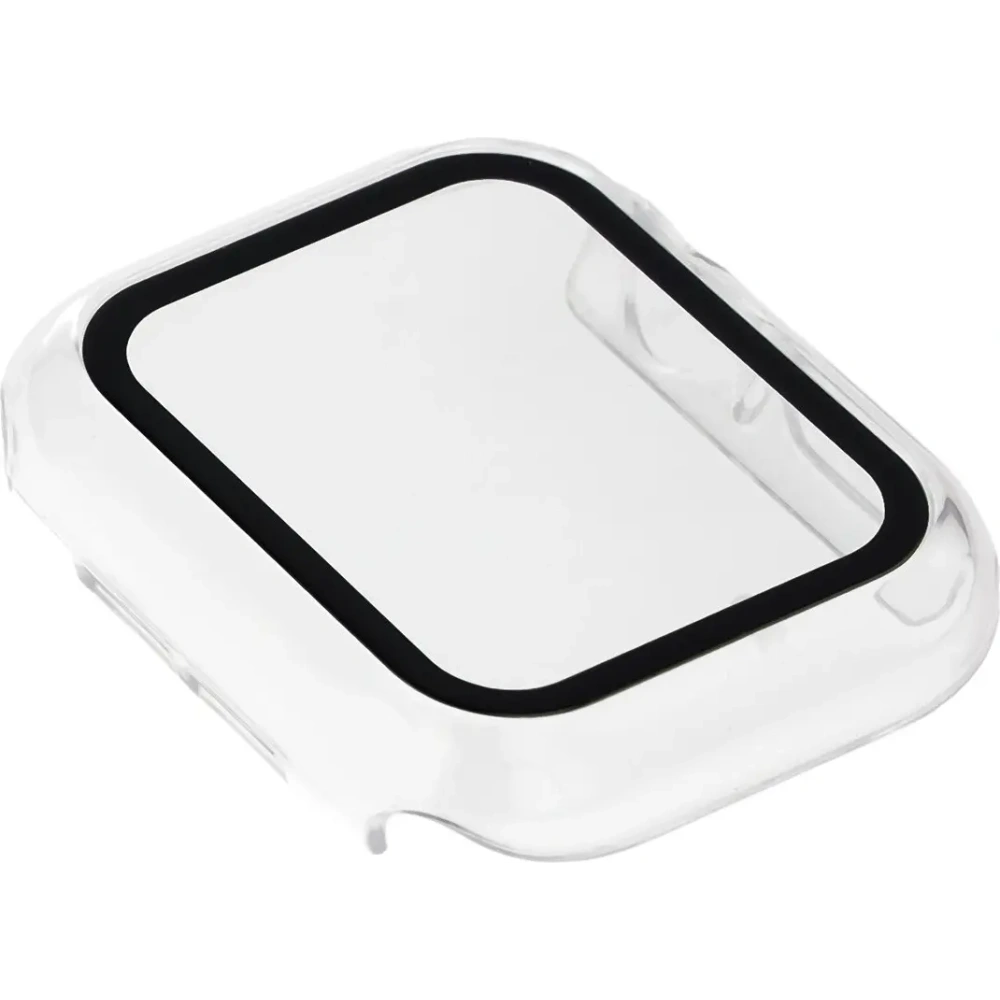 Etui ze szkłem do zegarka Bizon Case+Glass Watch do Apple Watch SE 3 / SE 2 / SE / 6 / 5 / 4 40mm przezroczyste