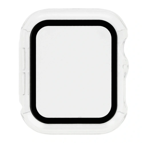 Etui ze szkłem do zegarka Bizon Case+Glass Watch do Apple Watch SE 3 / SE 2 / SE / 6 / 5 / 4 40mm przezroczyste
