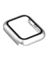 Etui ze szkłem do zegarka Bizon Case+Glass Watch do Apple Watch SE 3 / SE 2 / SE / 6 / 5 / 4 40mm matowe srebrne