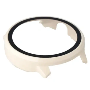 Etui ze szkłem do zegarka Bizon Case+Glass Watch do Garmin Venu 4 45mm beżowe