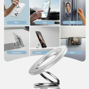 Uchwyt ESR Magnetic 360 Halolock MagSafe Phone Ring White