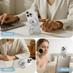 Uchwyt ESR Magnetic 360 Halolock MagSafe Phone Ring Lavender