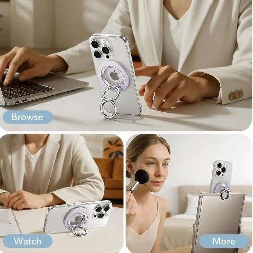 Uchwyt ESR Magnetic 360 Halolock MagSafe Phone Ring Lavender