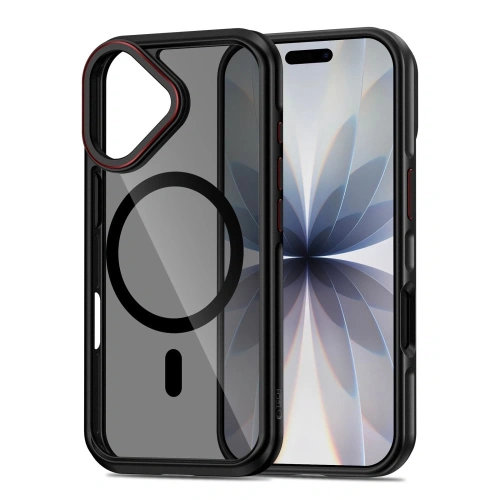 Etui Tech-Protect MagHybrid MagSafe do Apple iPhone 17 Black/red