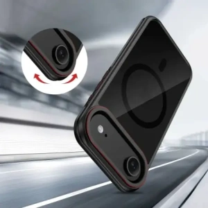 Etui Tech-Protect MagHybrid MagSafe do Apple iPhone Air Black/red