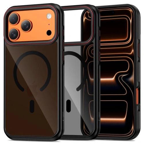 Etui Tech-Protect MagHybrid MagSafe do Apple iPhone 17 Pro Max Black/red