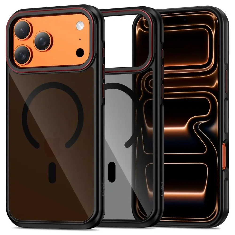 Etui Tech-Protect MagHybrid MagSafe do Apple iPhone 17 Pro Max Black/red