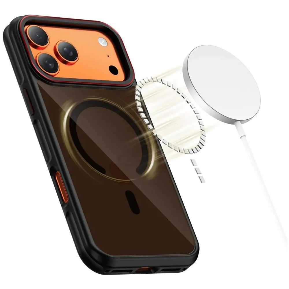 Etui Tech-Protect MagHybrid MagSafe do Apple iPhone 17 Pro Max Black/red