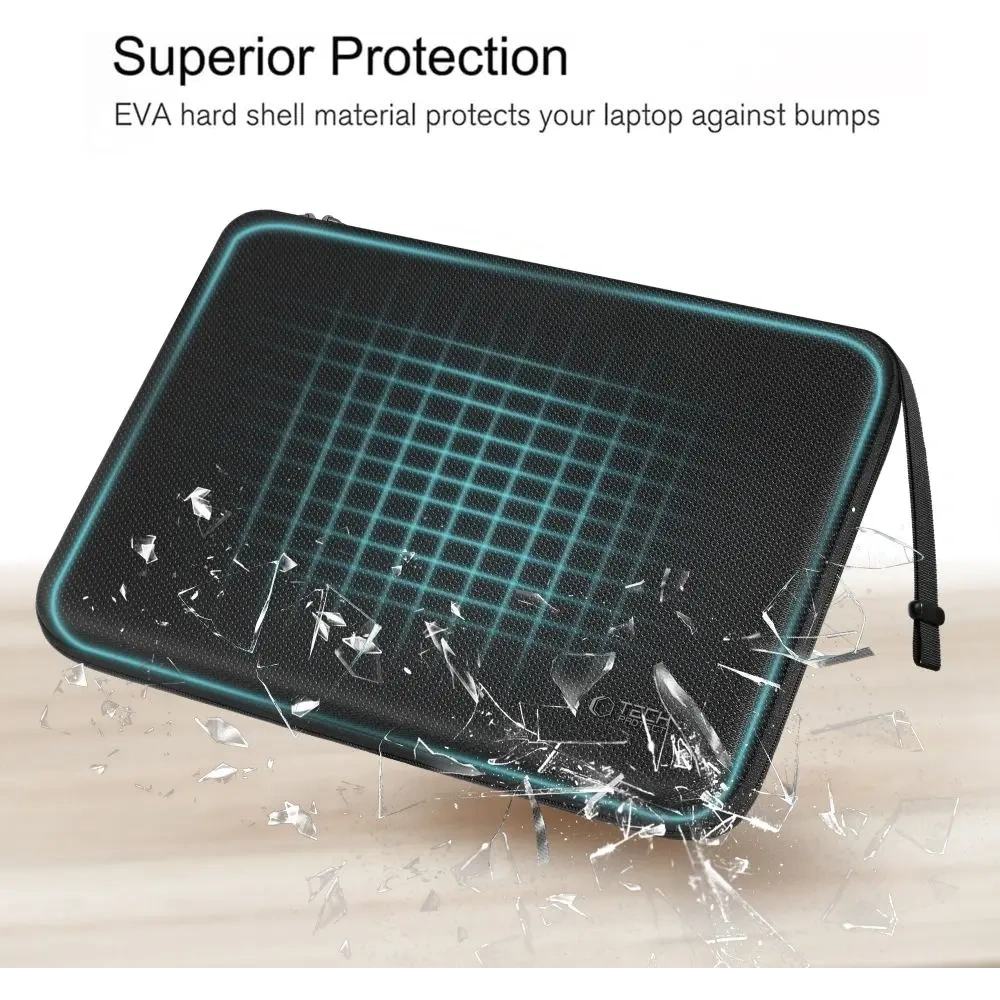 Etui Tech-Protect Hardpouch Laptop 13-14 Black/black