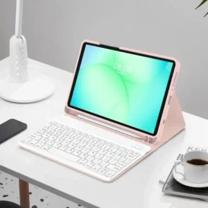 Etui Tech-Protect Smartcase Pen + Keyboard do Samsung Galaxy Tab A9 / A11 8.7 X110 / X115 / X133 / X135 Pink