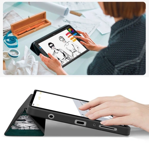 Etui Tech-Protect Smartcase do Samsung Galaxy Tab A9 / A11 8.7 X110 / X115 / X133 / X135 Sad Cat