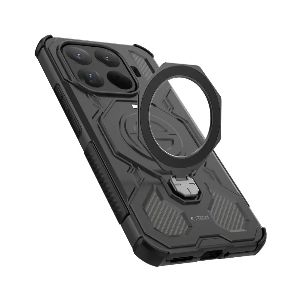 Etui Tech-Protect TacticStand MagSafe do Xiaomi 15T Pro Matte Black