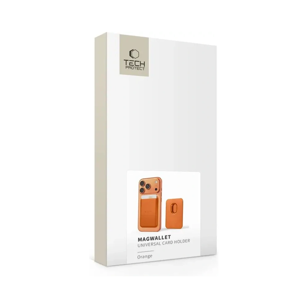 Etui Tech-Protect MagWallet MagSafe Universal Magnetic Card Holder Orange