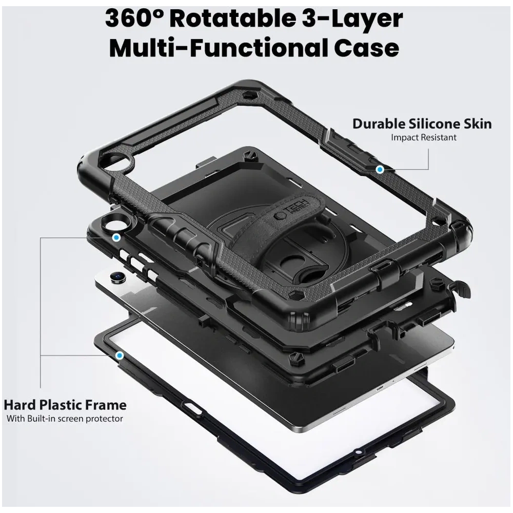 Etui Tech-Protect Solid do Samsung Galaxy Tab A9+ / A11+ Plus 11.0 X210 / X215 / X216 / X230 / X235 / X236 Black