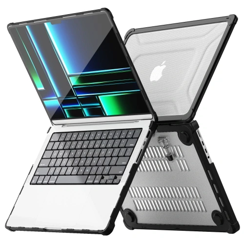 Etui Tech-Protect Smartshell Pro do Apple MacBook Pro 14 (M1/M2/M3/M4/M5) Black/clear