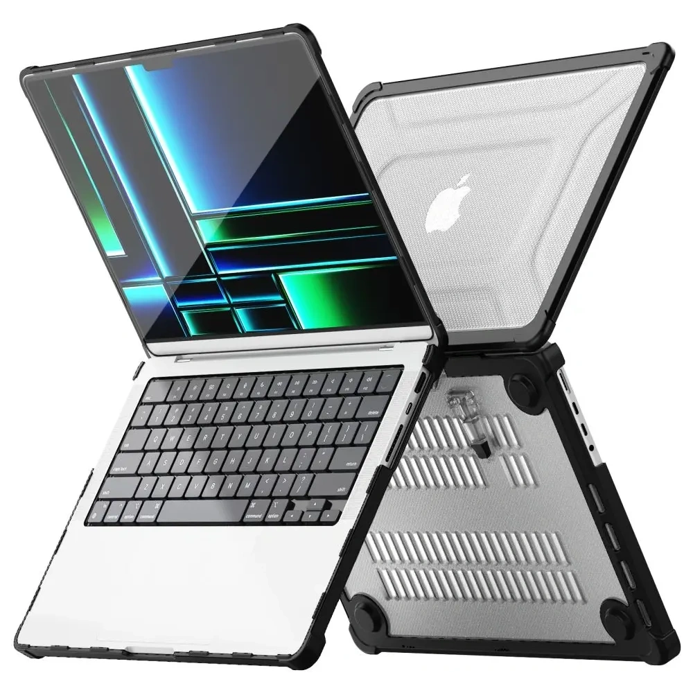 Etui Tech-Protect Smartshell Pro do Apple MacBook Pro 14 (M1/M2/M3/M4/M5) Black/clear