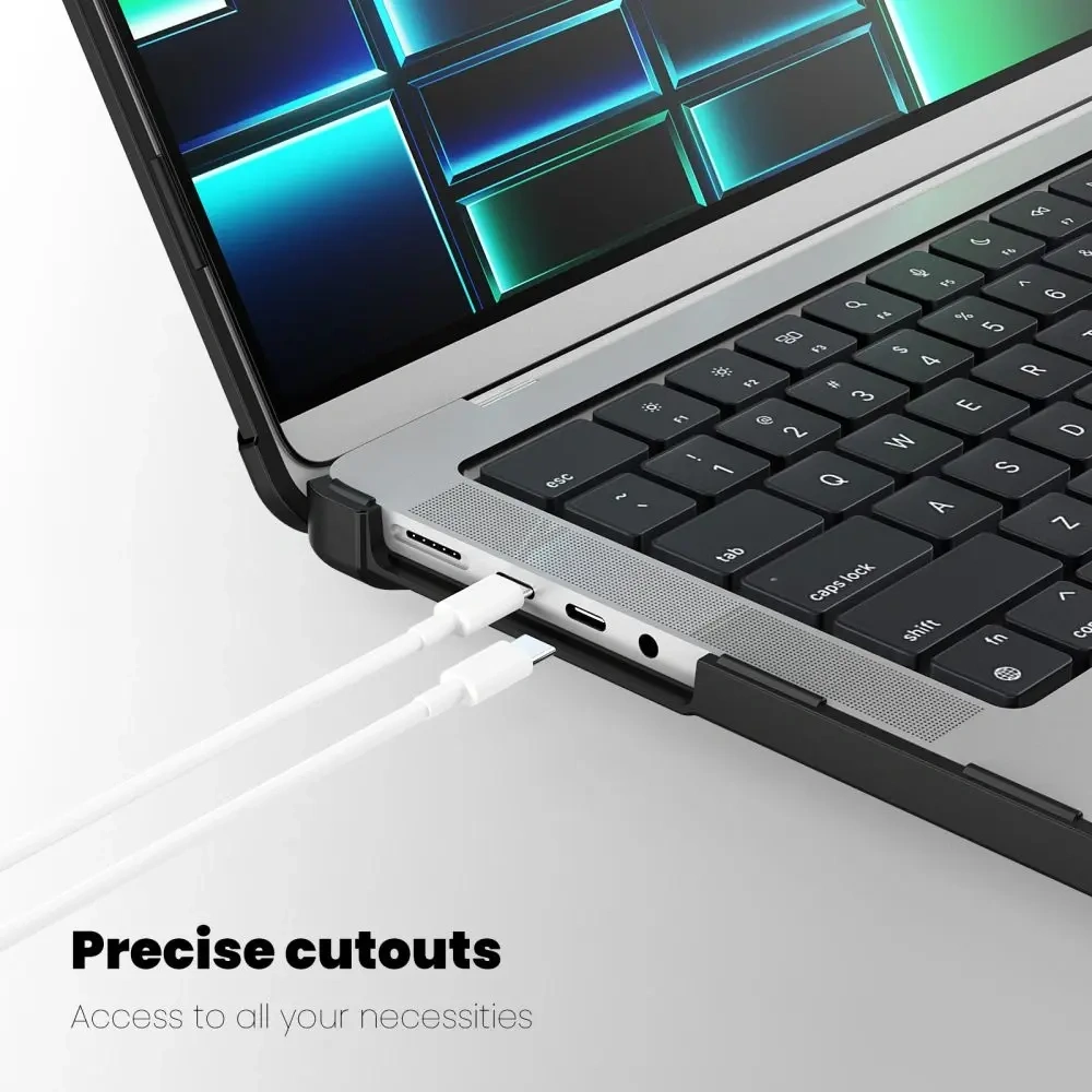Etui Tech-Protect Smartshell Pro do Apple MacBook Pro 14 (M1/M2/M3/M4/M5) Black/clear