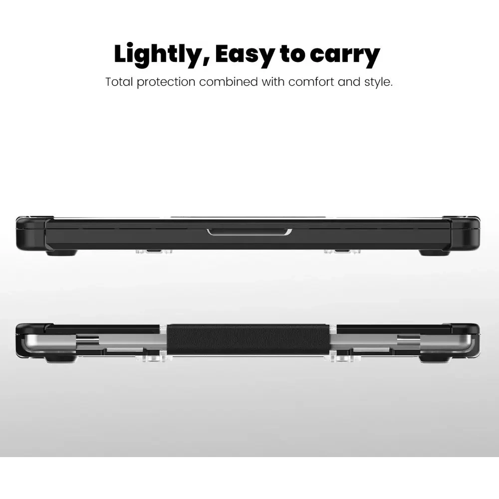 Etui Tech-Protect Smartshell Pro do Apple MacBook Pro 14 (M1/M2/M3/M4/M5) Black/clear