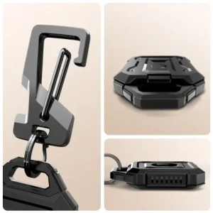 Brelok Tech-Protect Kevlar Pro do Apple AirTag 1 / 2 Black