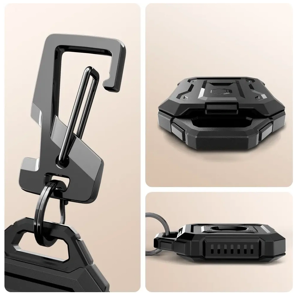 Brelok Tech-Protect Kevlar Pro do Apple AirTag 1 / 2 Black