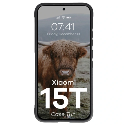 Pancerne etui Bizon Case Tur do Xiaomi 15T czarne