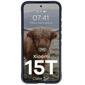 Pancerne etui Bizon Case Tur do Xiaomi 15T granatowe