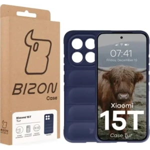 Pancerne etui Bizon Case Tur do Xiaomi 15T granatowe