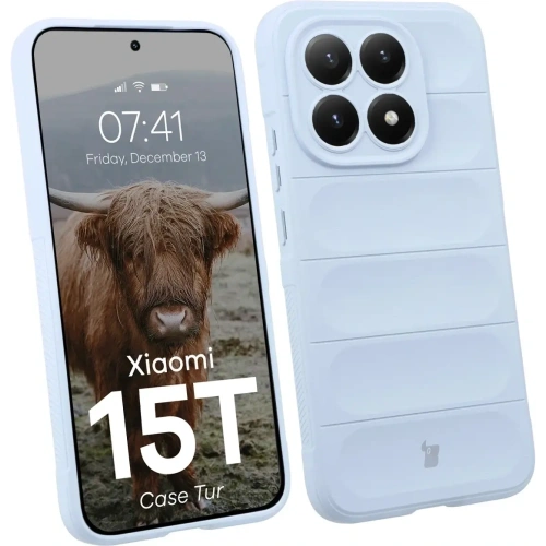 Pancerne etui Bizon Case Tur do Xiaomi 15T jasnoniebieskie