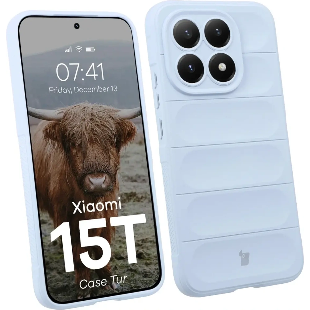 Pancerne etui Bizon Case Tur do Xiaomi 15T jasnoniebieskie