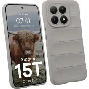 Pancerne etui Bizon Case Tur do Xiaomi 15T jasnoszare