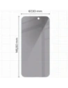 Prywatyzujące szkło hartowane Bizon Glass Clear Shadow Duo do Apple iPhone 17 / 17 Pro / 16 Pro przyciemniane [2 PACK]