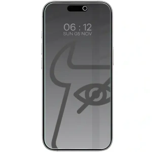 Prywatyzujące szkło hartowane Bizon Glass Clear Shadow Duo do Apple iPhone 17 / 17 Pro / 16 Pro przyciemniane [2 PACK]