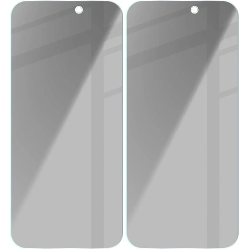 Prywatyzujące szkło hartowane Bizon Glass Clear Shadow Duo do Apple iPhone 17 / 17 Pro / 16 Pro przyciemniane [2 PACK]