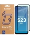 Szkło hartowane Bizon Glass Edge Duo do Samsung Galaxy S23 FE czarna ramka [2 PACK]