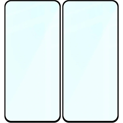 Szkło hartowane Bizon Glass Edge Duo do Samsung Galaxy S23 FE czarna ramka [2 PACK]