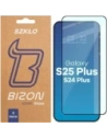 Szkło hartowane Bizon Glass Edge Duo do Samsung Galaxy S25+ Plus / S24+ Plus czarna ramka [2 PACK]