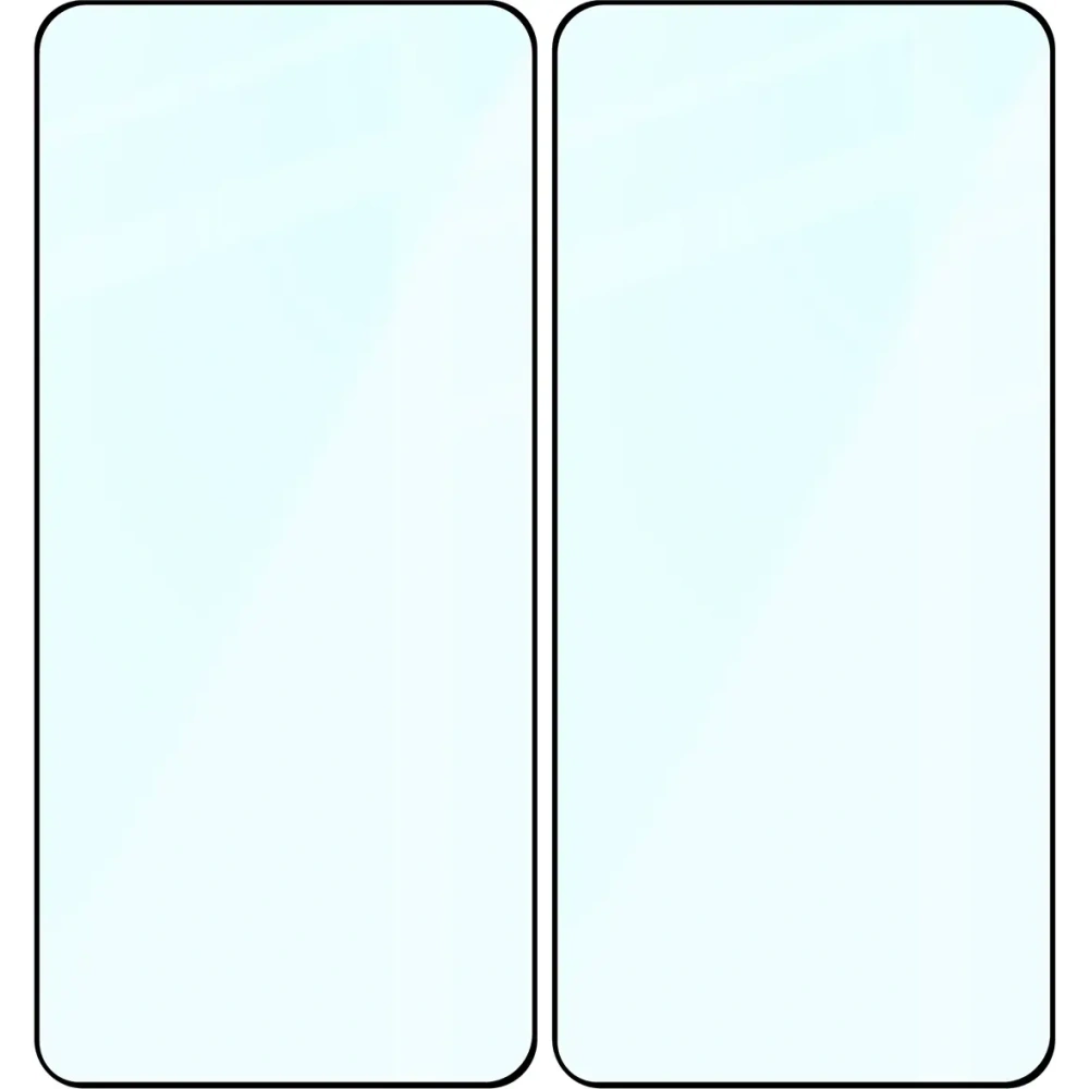 Szkło hartowane Bizon Glass Edge Duo do Samsung Galaxy S25+ Plus / S24+ Plus czarna ramka [2 PACK]