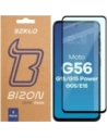 Szkło hartowane Bizon Glass Edge Duo do Motorola Moto G15 / G15 Power / G05 / E15 / G56 5G czarna ramka [2 PACK]