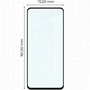 Szkło hartowane Bizon Glass Edge Duo do Motorola Moto G15 / G15 Power / G05 / E15 / G56 5G czarna ramka [2 PACK]