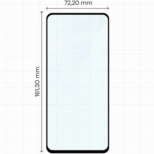 Szkło hartowane Bizon Glass Edge Duo do Motorola Moto G15 / G15 Power / G05 / E15 / G56 5G czarna ramka [2 PACK]